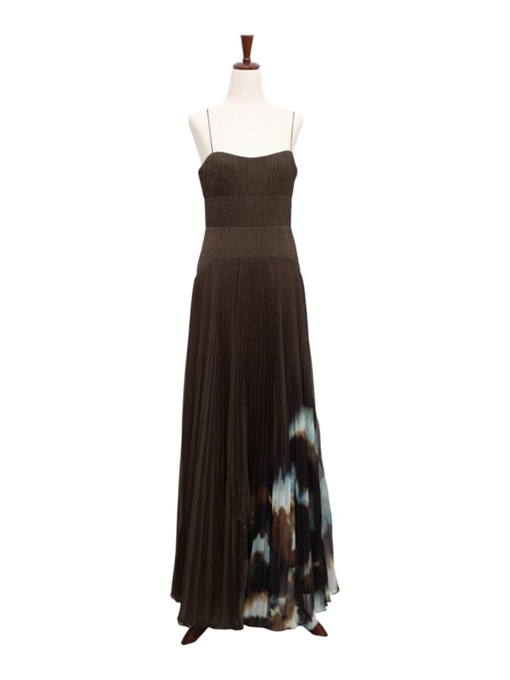 AMUR Sue Pleated Gown Size 4 - Picture 4 of 10